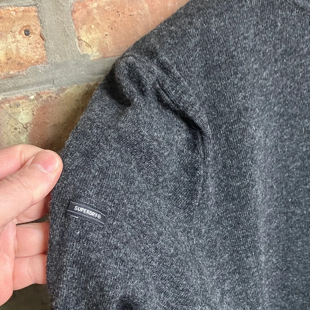 Superdry charcoal grey turtleneck sweater - Picture 4 of 14